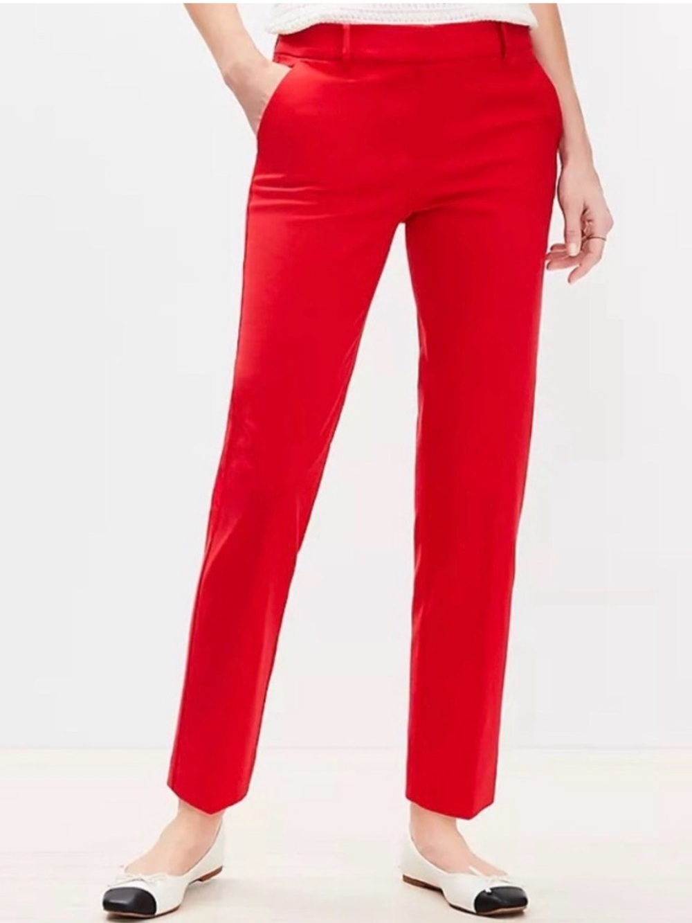 LOFT Red Chino Pants